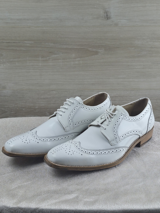 Giorgio Brutini Other - ​Giorgio Brutini White Leather Wingtip Oxford Dress Shoes Men's Size 9.5